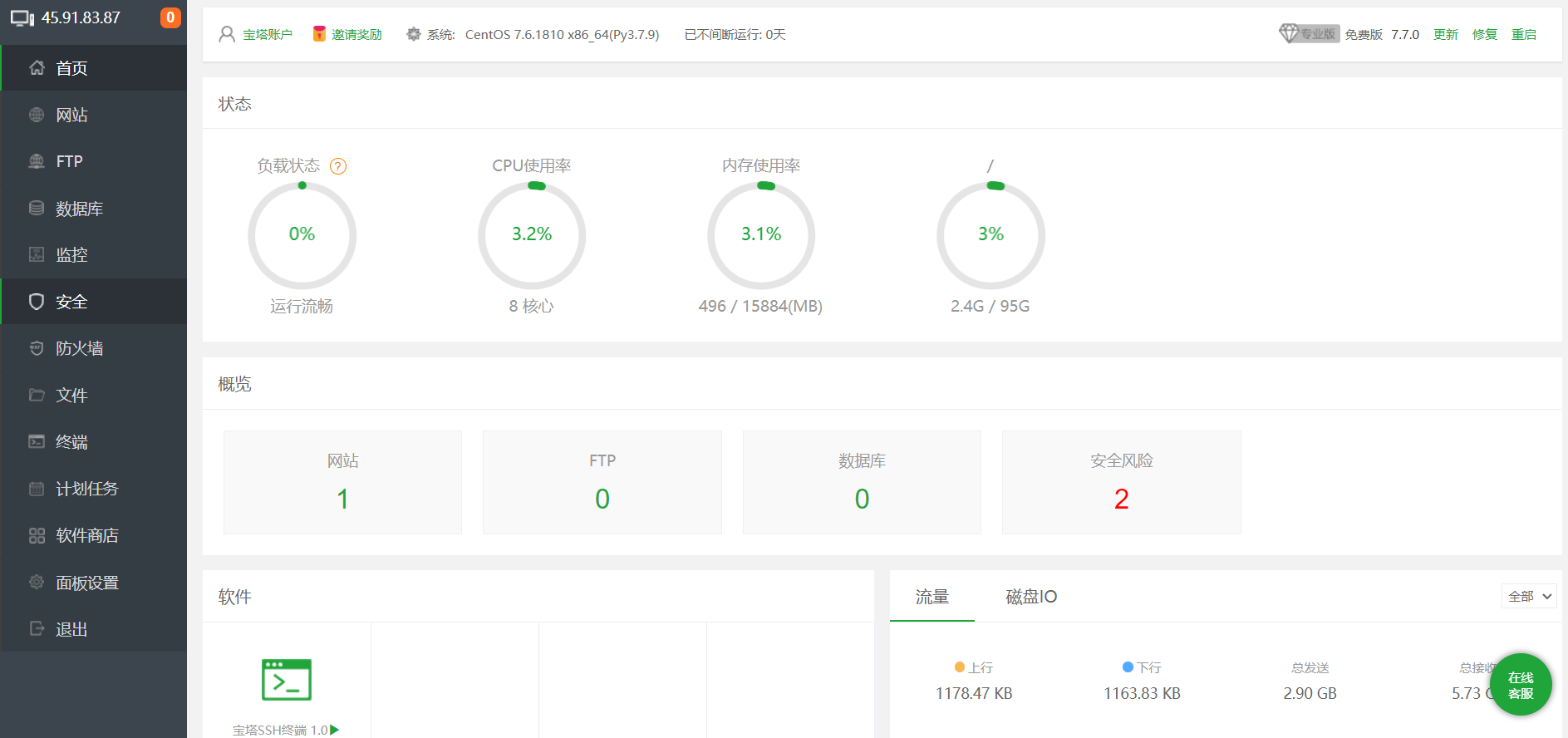 宝塔面板 宝塔面板